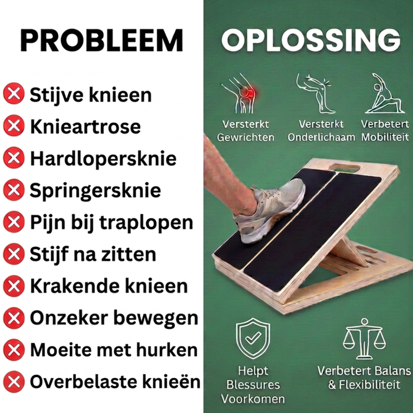 VIVI Stretch Board voor Soepelere Knieën